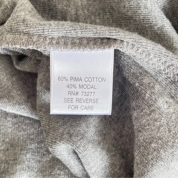 Apt. 9 Grey Gold Metallic Sequin Sleeveless Tank Top Pima Cotton Modal Blend - Picture 4 of 4